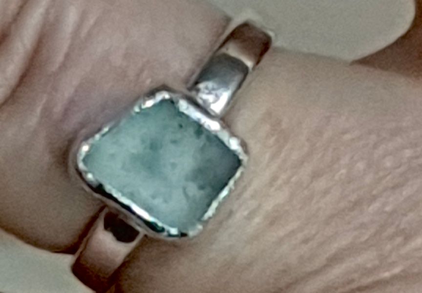 Seaglass _ Silver Ringin a Day at Brightsmiths Workshops