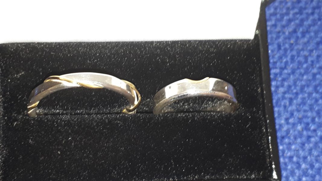 Beautiful Silver and Gold Wedding Rings made by the Bride &amp;Groom to be @Brightsmiths Workshops Suffolk