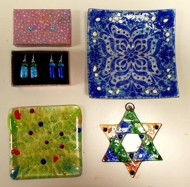 Fused Glass work, created by a beginner.