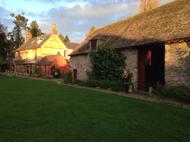 Tithe barn at Usk Castle