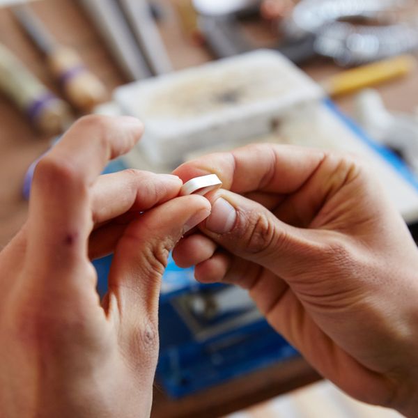 Make a silver ring workshop Somerset