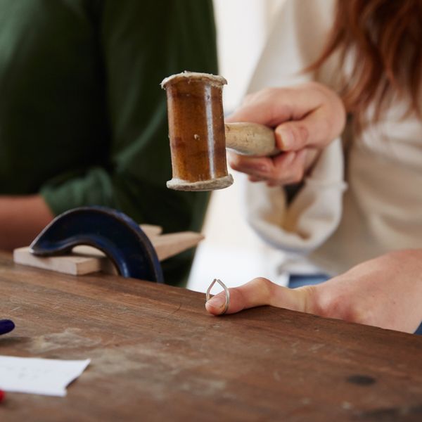 Make a silver ring workshop Somerset