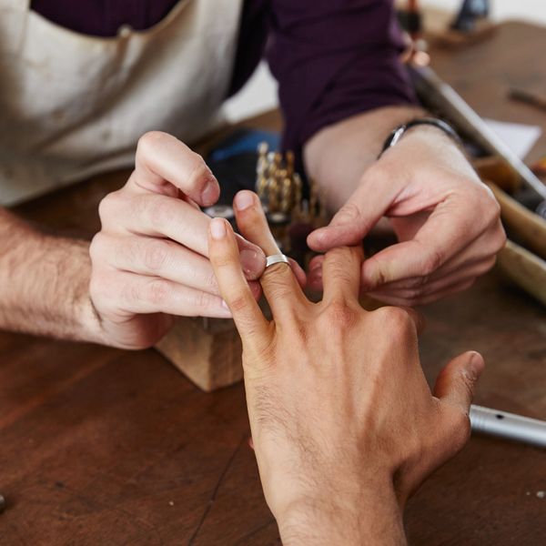 Make a silver ring workshop Somerset