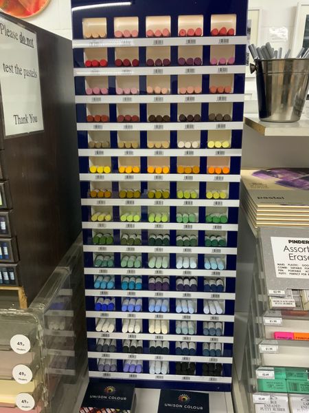 Lovely new unison display unit showing 75 of their most popular colours 