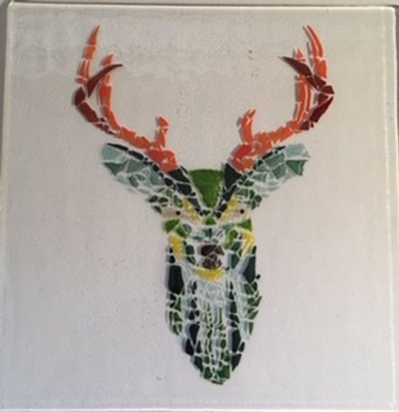 Head of a Stag with Confetti