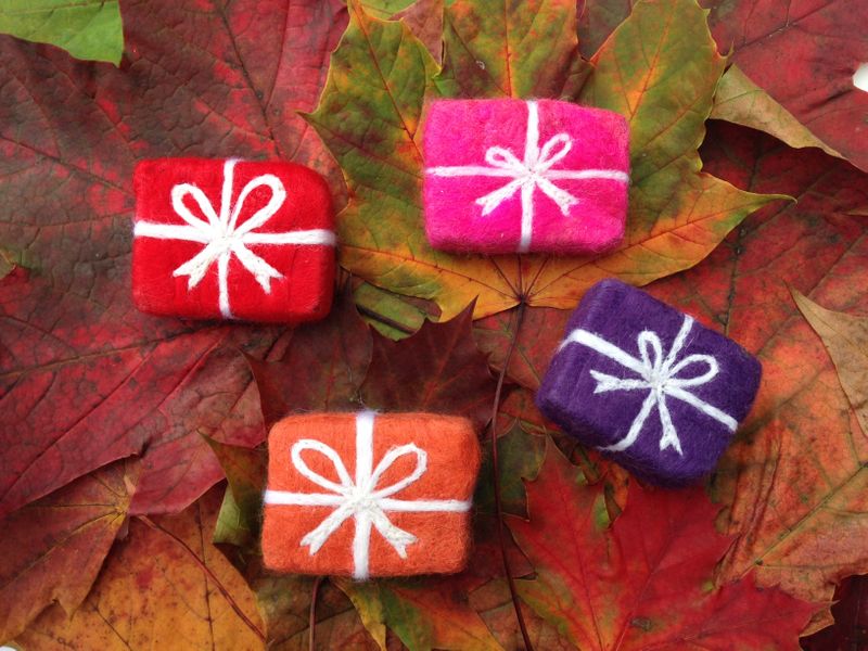 Needlefelted soaps