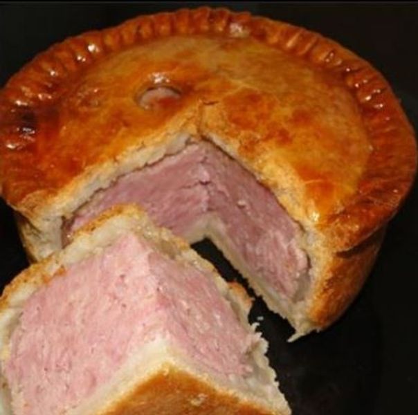 Artisan pork pie from the village