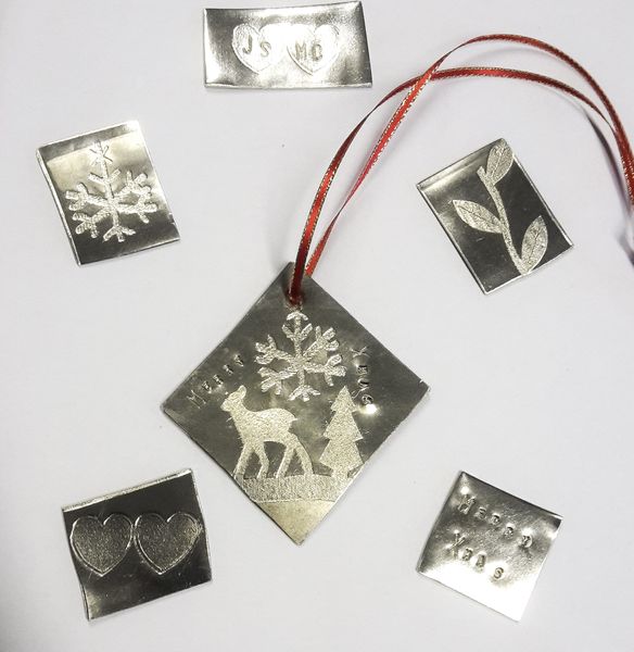 Pewter Christmas decoration workshop