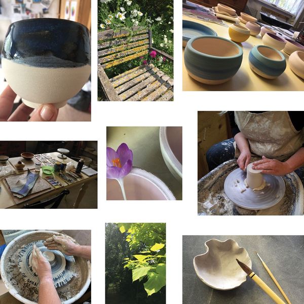 Enjoy the many ways you can form clay, and be inspired by the pretty setting too!