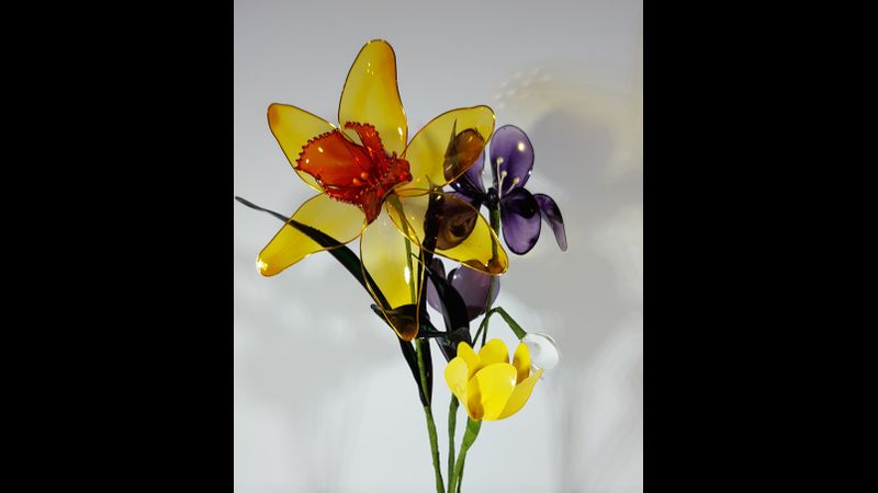 Spring Flowers - everlasting acrylic resin flowers