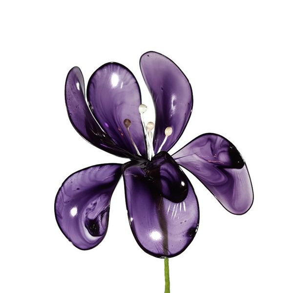 Acrylic flowers - everlasting Iris available to make in different colours