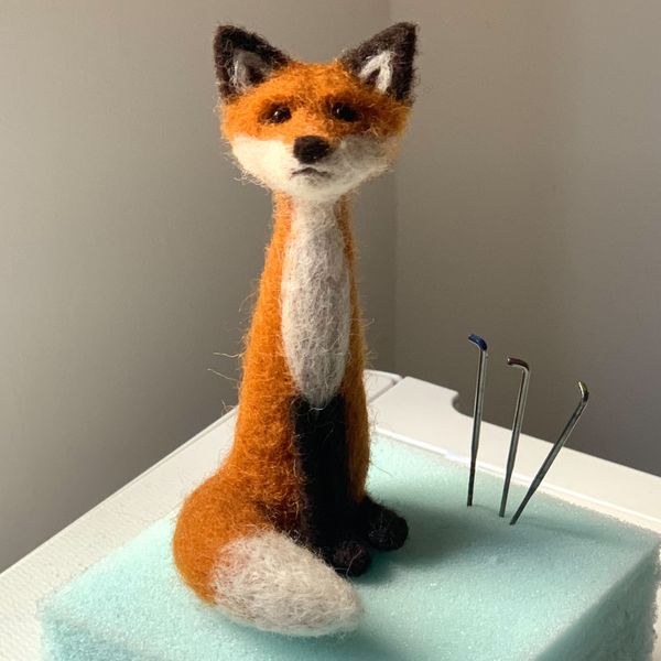 Make a needle felted fox at Zantium Studios
