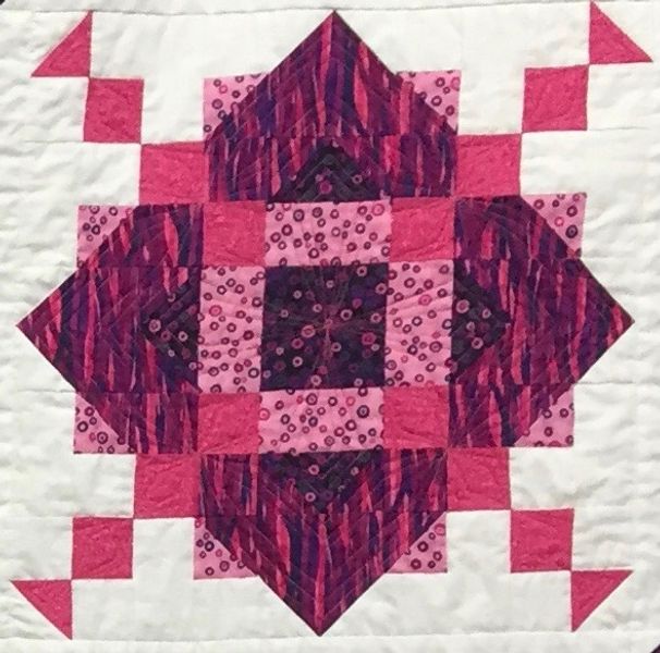 Block 2B for the Ambleside Quilt, Block a month, quilt as you go course designed by Bev Mayo