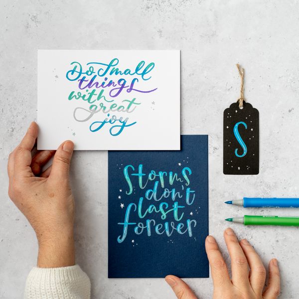 Brush Lettering Kit - Projects