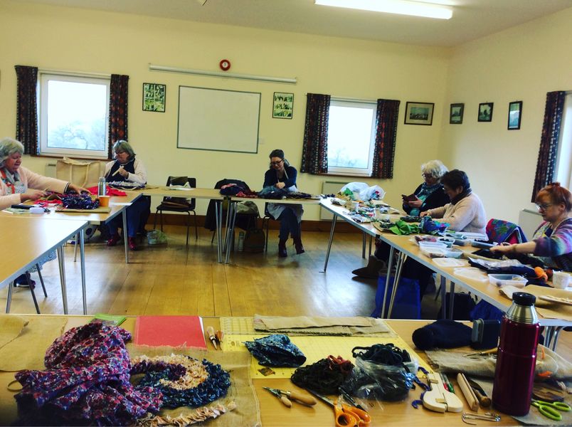 workshop at Leysters village hall