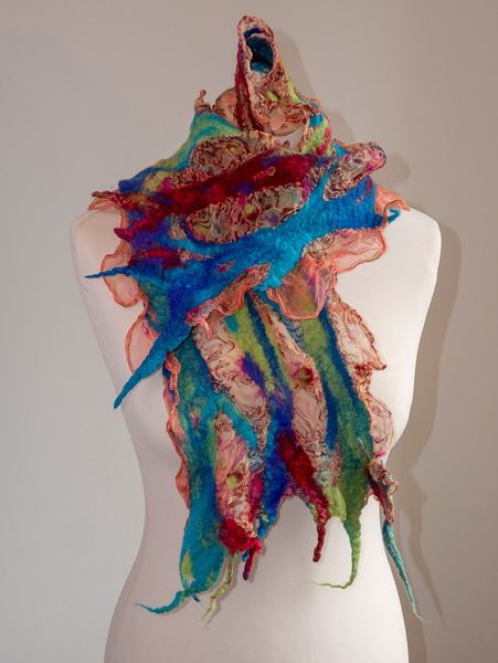 Silk & merino scarf -Nuno