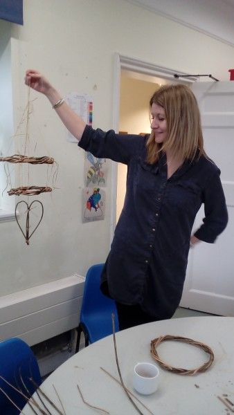 Willow weaving taster workshop at Haworth Art Gallery