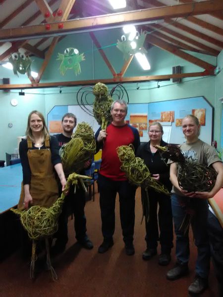 Woven bird workshop for Lancashire Wildlife Trust