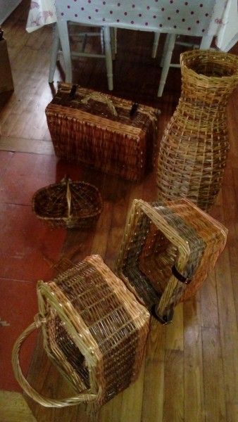 Eel trap, square and frame baskets from HCA/NADFAS funded training