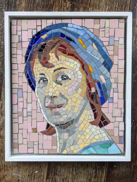 Deb with turban - Portrait in Mosaic