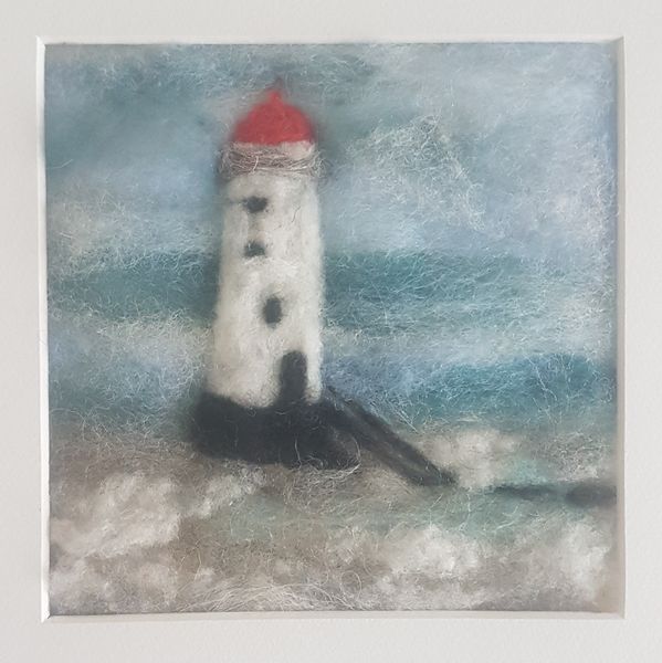 Felted seascape.