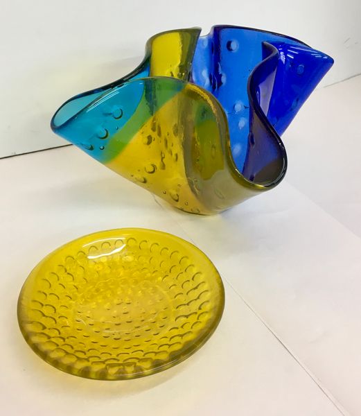 Fused glass at Rainbow Glass Studios