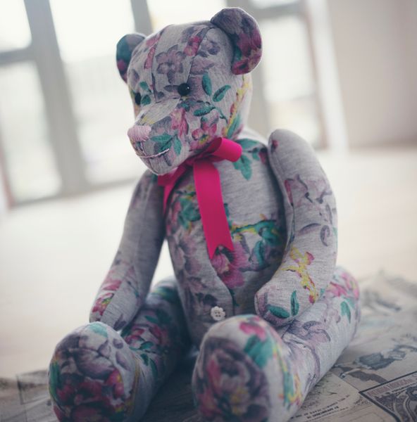 Large memory bear made from a much loved jacket