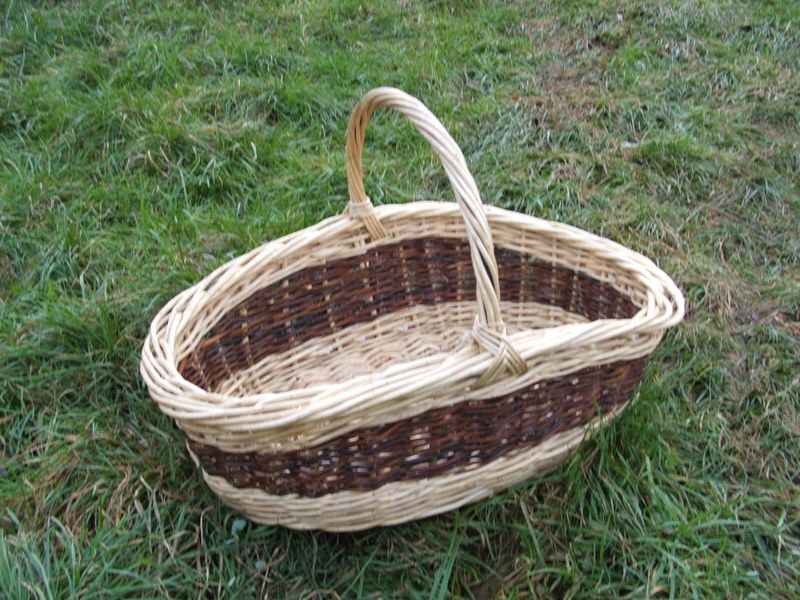 white and flanders garden basket