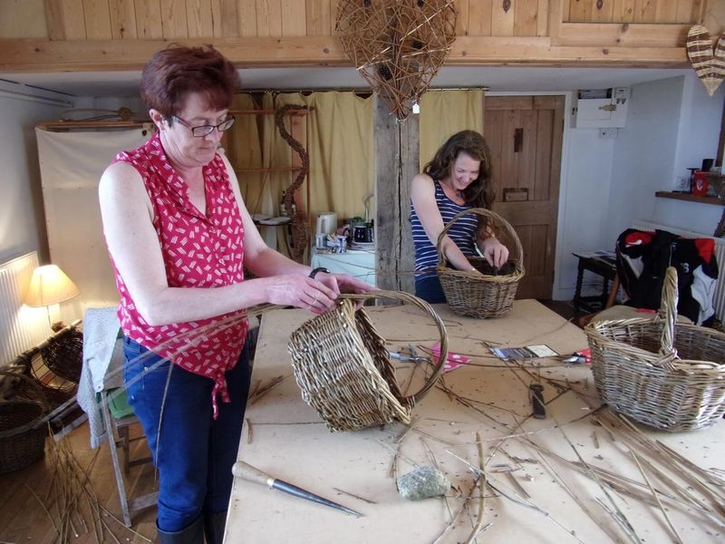 finishing off the handles