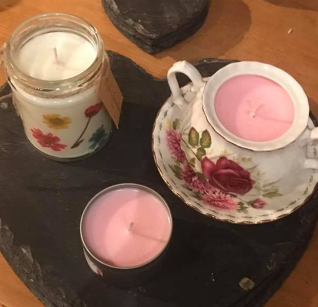 3 hand poured container candles