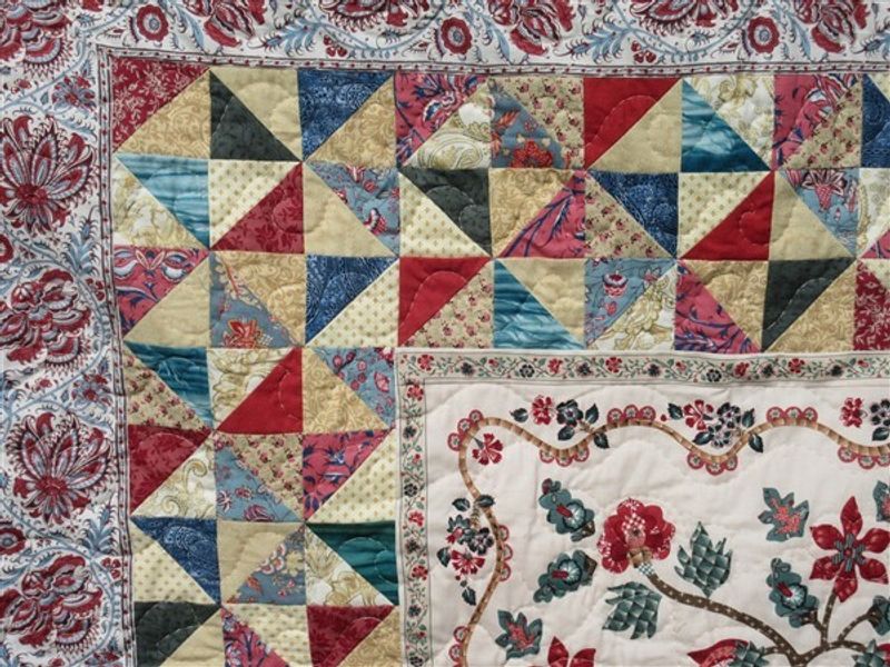 Traditional style quilt from Dutch fabrics