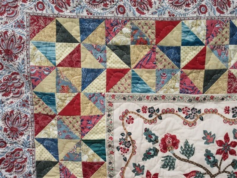 Traditional style quilt from Dutch fabrics