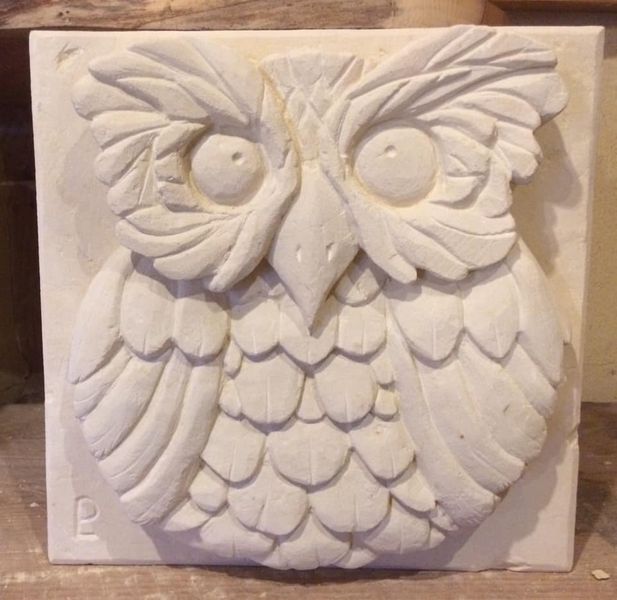 Owl carving