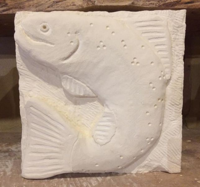 Salmon carving