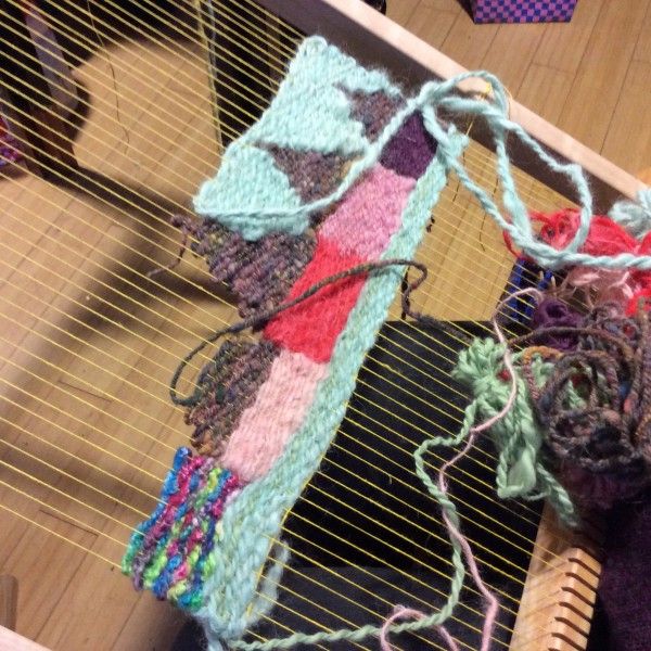 Tapestry Weaving on a small weaving frame