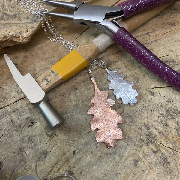 Using traditional jewellery making tools