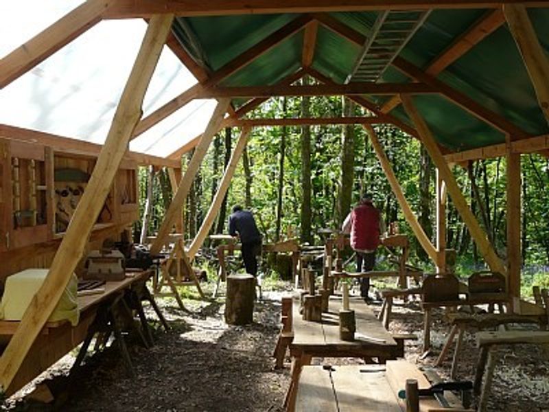 The workshop shelter interior