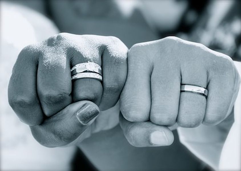 His & Hers Wedding Rings..