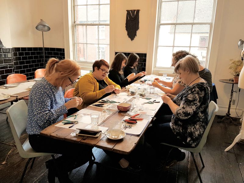 Pre Covid Workshop with Judith Brown at her Staffordshire studio