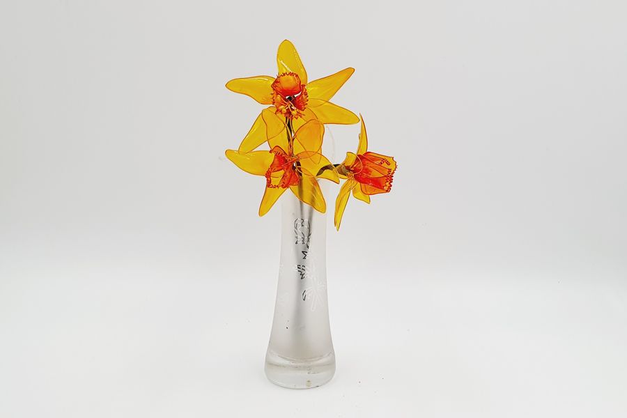 3 Daffodils in a vase