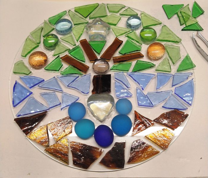 Tree of Life Stained Glass mosaic Kit