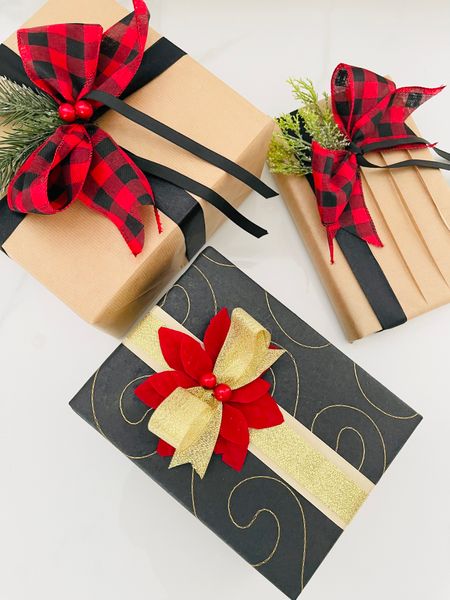 Festive gift wrapping