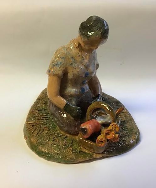 The gardener, sculpture