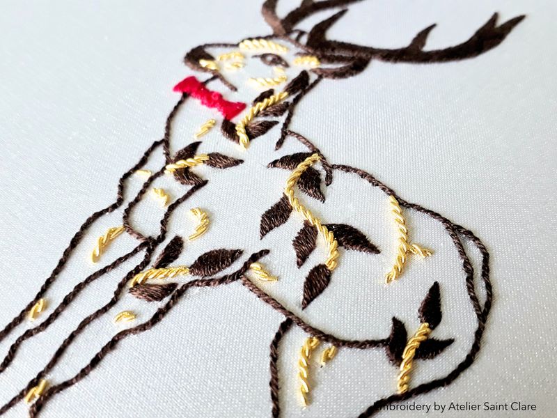 Mr Rudolph: Hand embroidery