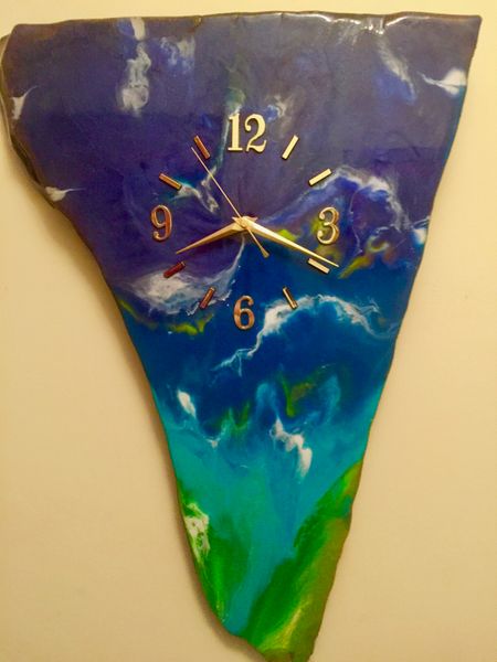 Ocean Art wall clock