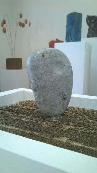 Christina Feldman, soap stone forms, sculpture class exhibition, July 2016