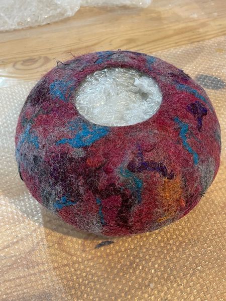 Felt Bowl made during a workshop