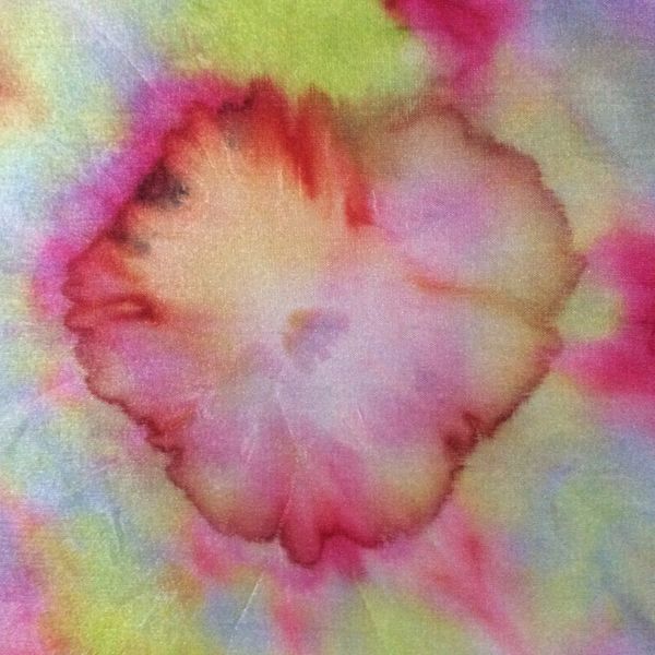 Floral pattern on a silk scarf, so pretty.