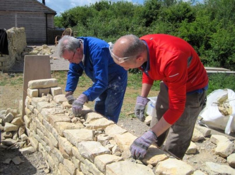 dry stone walling course