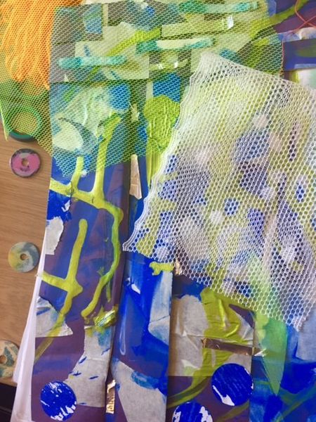 Exploring moving from paper to fabric in the session